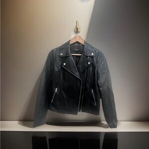 Forever 21 Quilted Black Leather Jacket